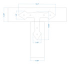 Neo Classical Iron T Face Plate