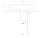 Transitional Iron T Face Plate