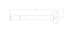 Egyptian Fleur De Lis Iron Garage Door Dummy Hinge Strap