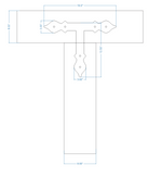 Cottage Iron T Face Plate