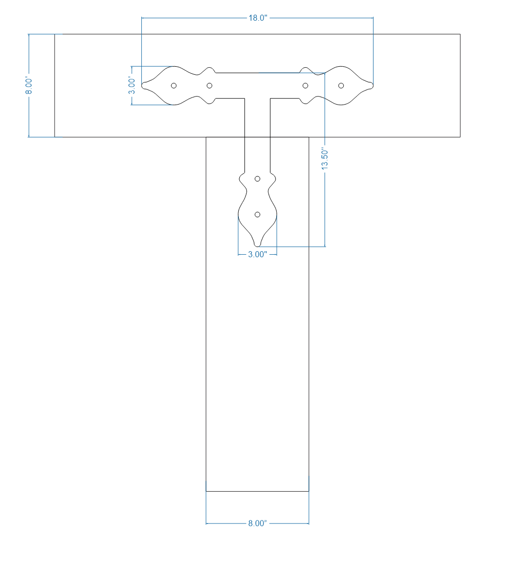 Cottage Iron T Face Plate