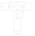 Traditional Tuscan Iron T Face Plate