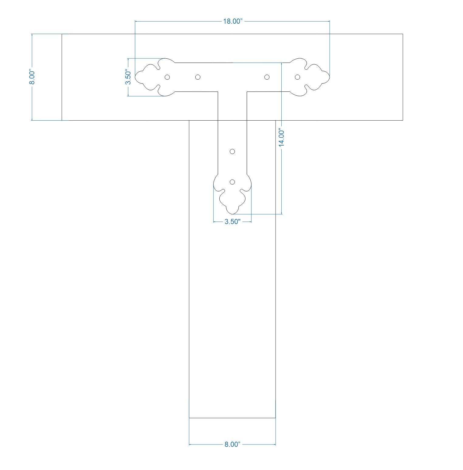 Mediterranean Iron T Face Plate