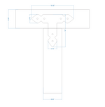 Rustic Iron T Face Plate