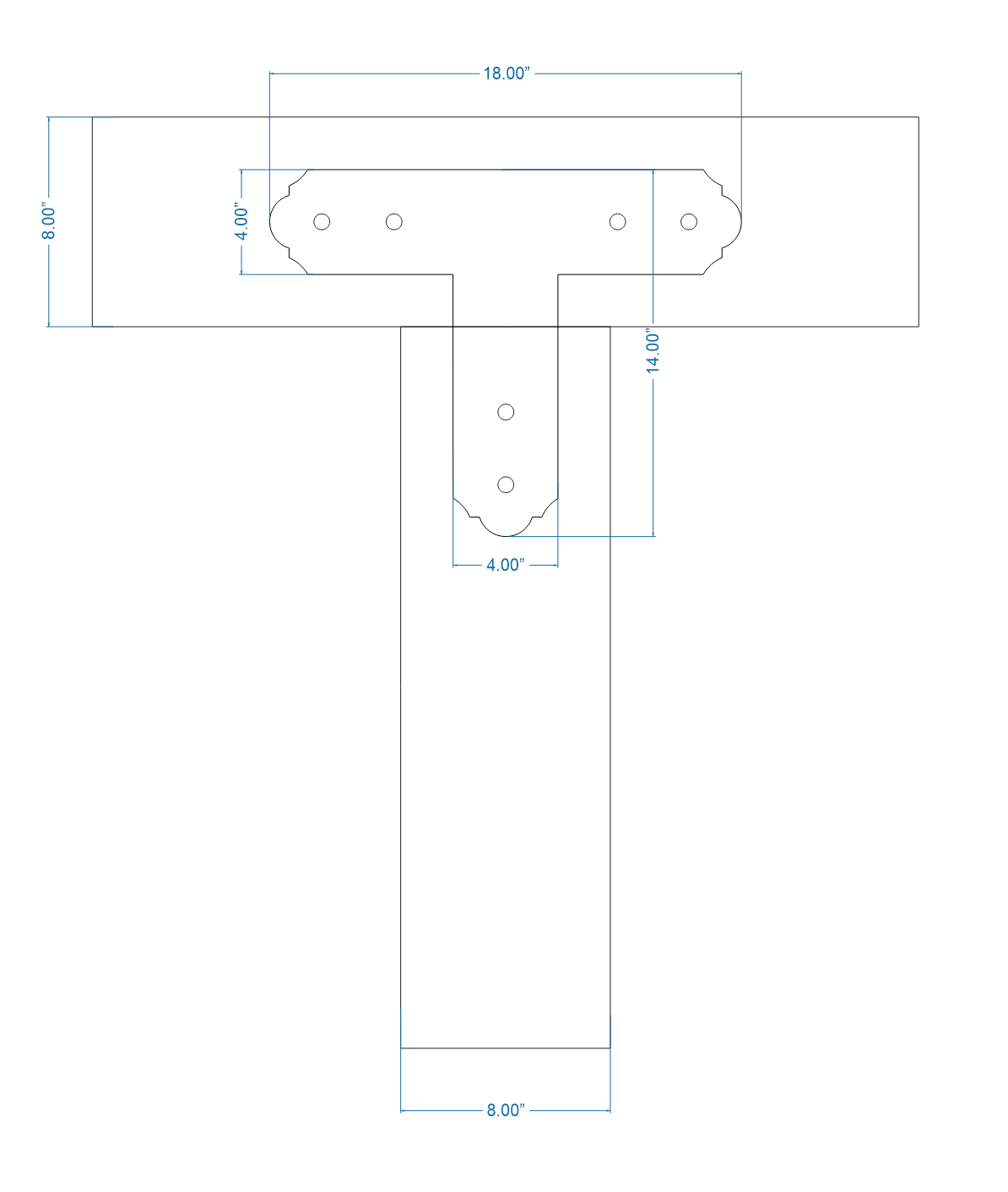 Classic Iron T Face Plate