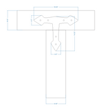 Neo Classical Iron T Face Plate