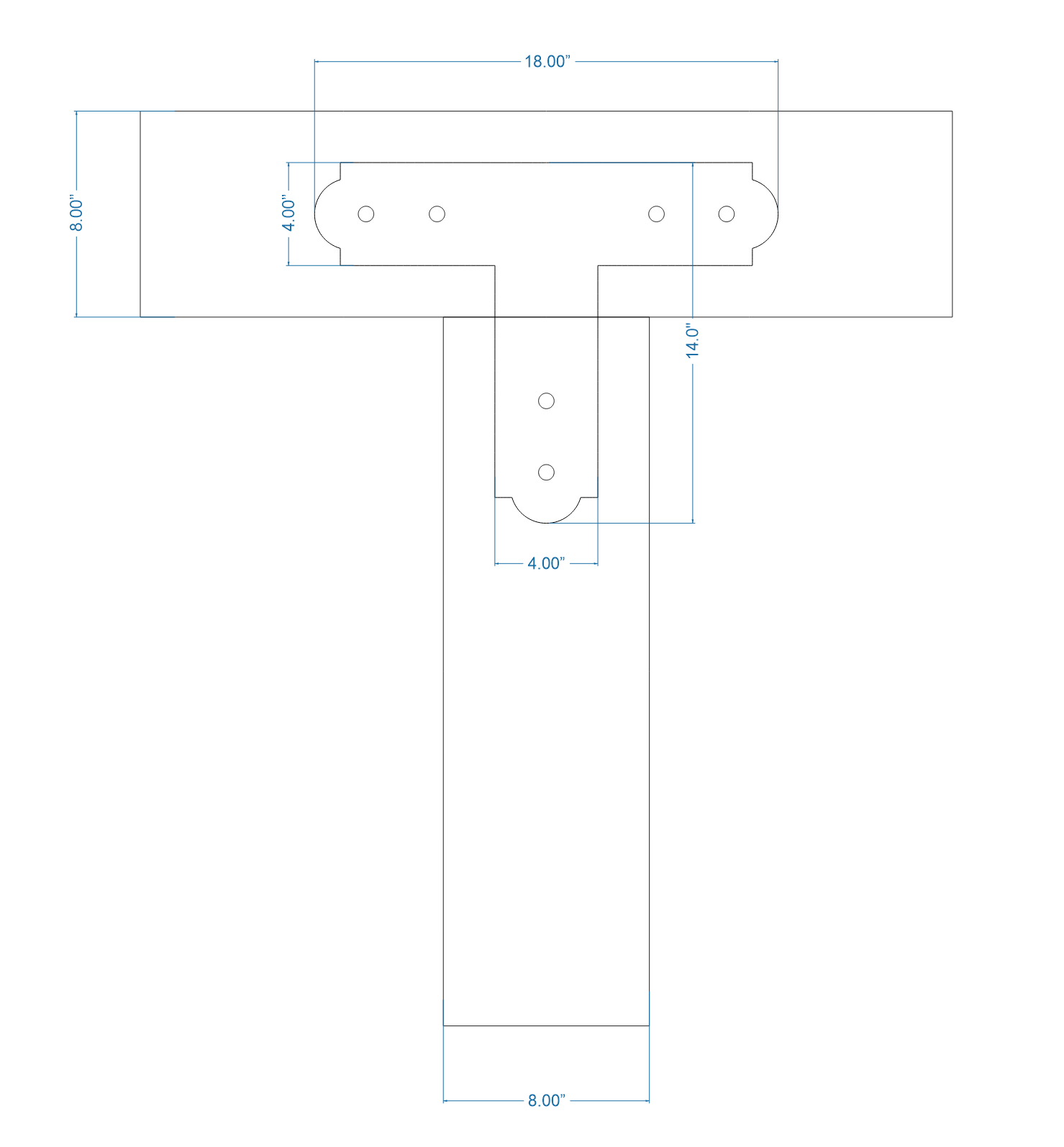 Colonial Iron T Face Plate