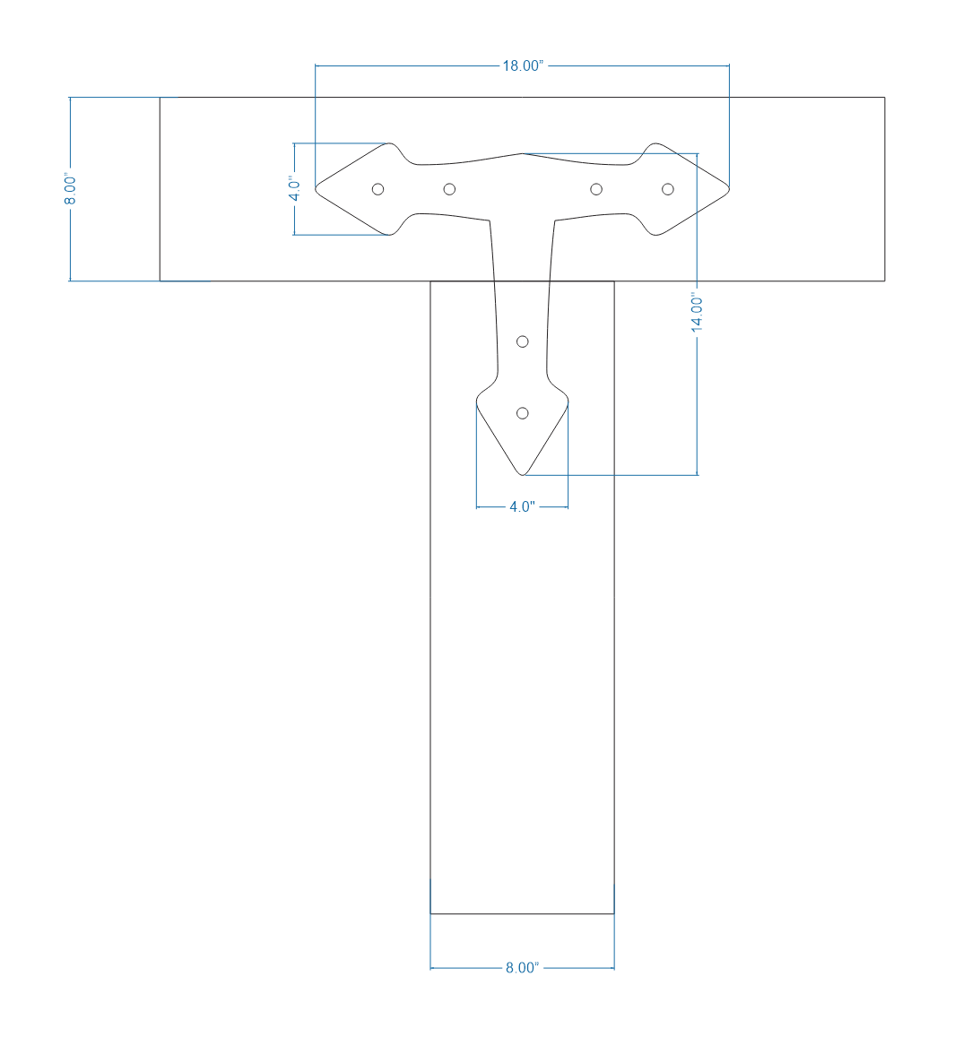 Neo Classical Iron T Face Plate