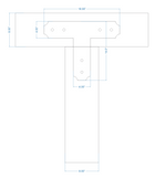 Transitional Iron T Face Plate