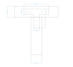 Plain Straight Iron T Face Plate