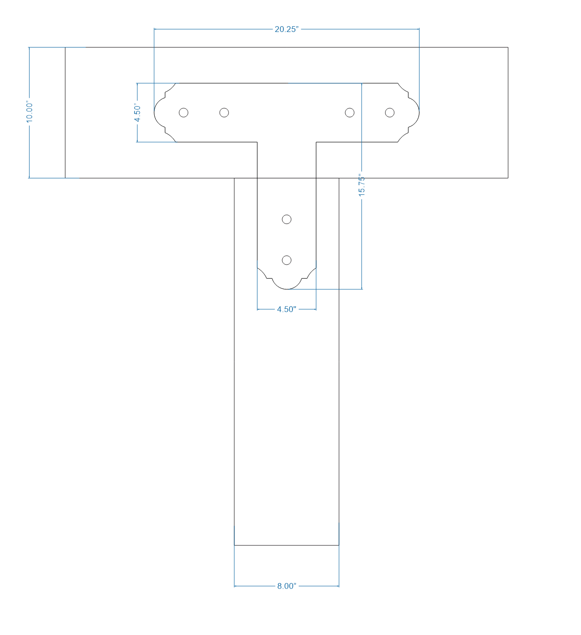 Classic Iron T Face Plate