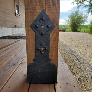 Old California Hacienda Iron Faux Post base - Old West Iron