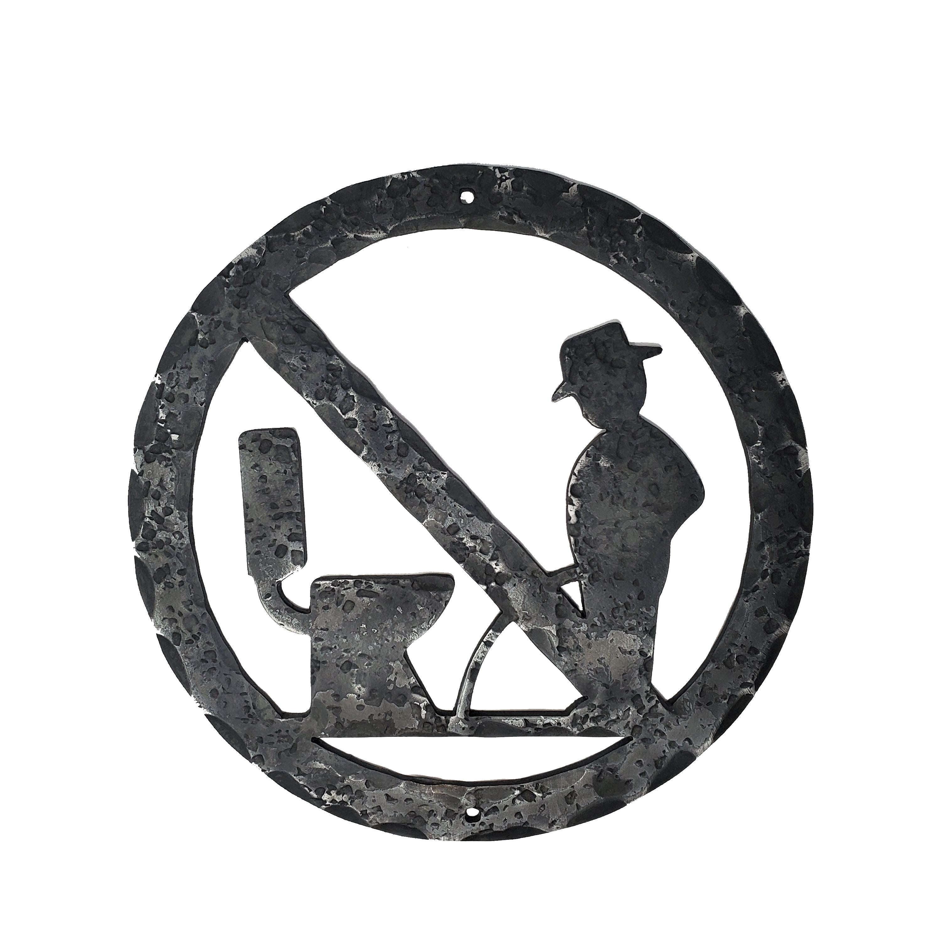 Peeing Cowboy Sign