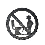 Peeing Cowboy Sign