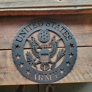 US ARMY Iron Sign - Old West Iron