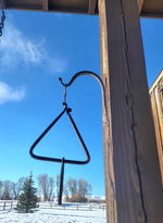 Hand Forged Iron Dinner Triangle