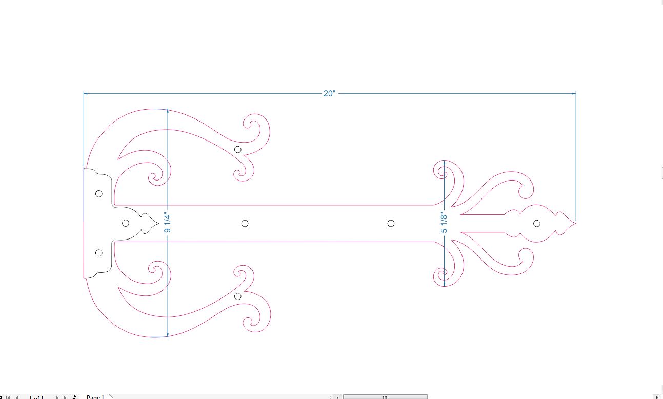 Sangle de charnière en faux fer celtique