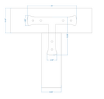 Traditional Tuscan Iron T Face Plate
