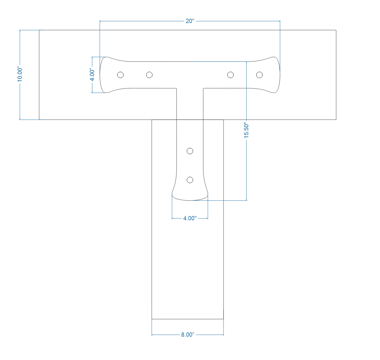 Traditional Tuscan Iron T Face Plate