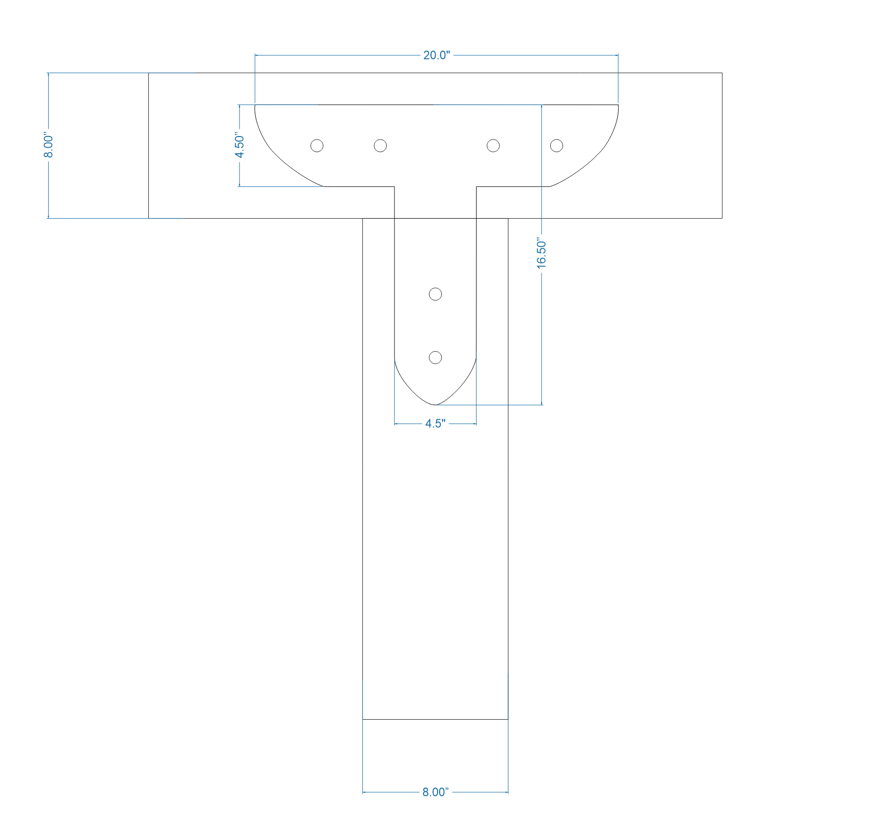 Tuscan Iron T Face Plate