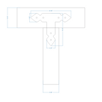 Rustic Iron T Face Plate