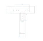 Plain Straight Iron T Face Plate