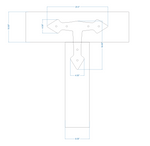 Neo Classical Iron T Face Plate