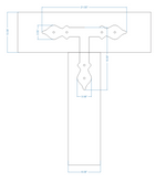 Cottage Iron T Face Plate