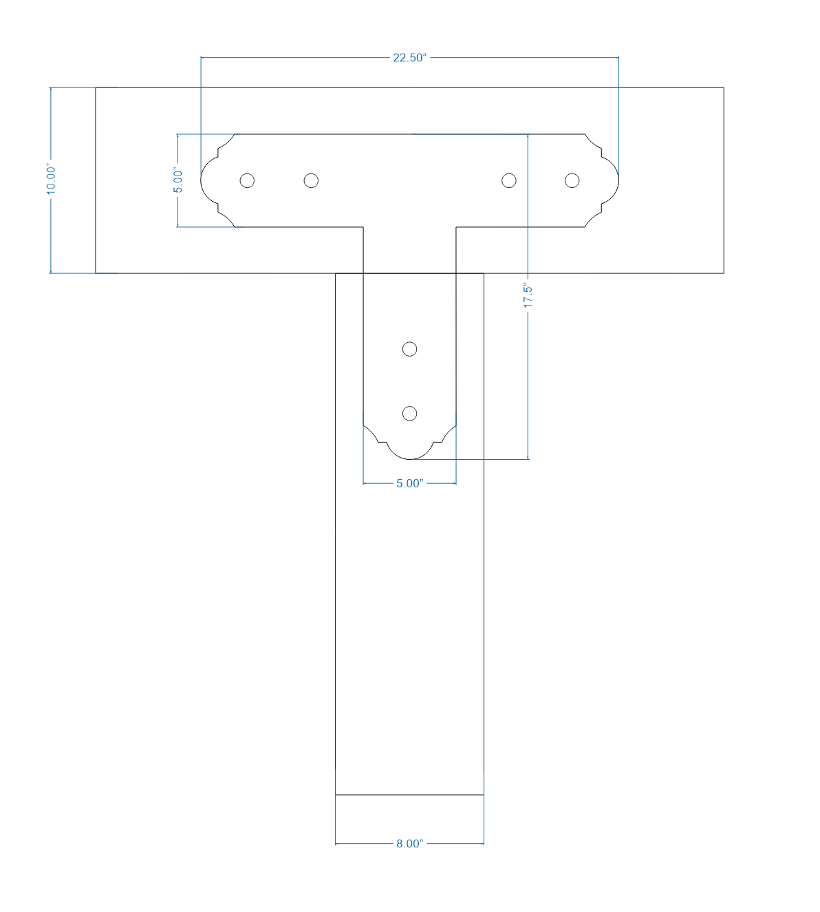 Classic Iron T Face Plate