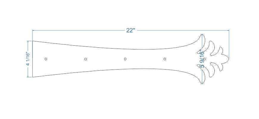 Correa de bisagra de imitación de hierro greco-persa