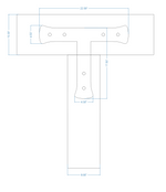 Traditional Tuscan Iron T Face Plate