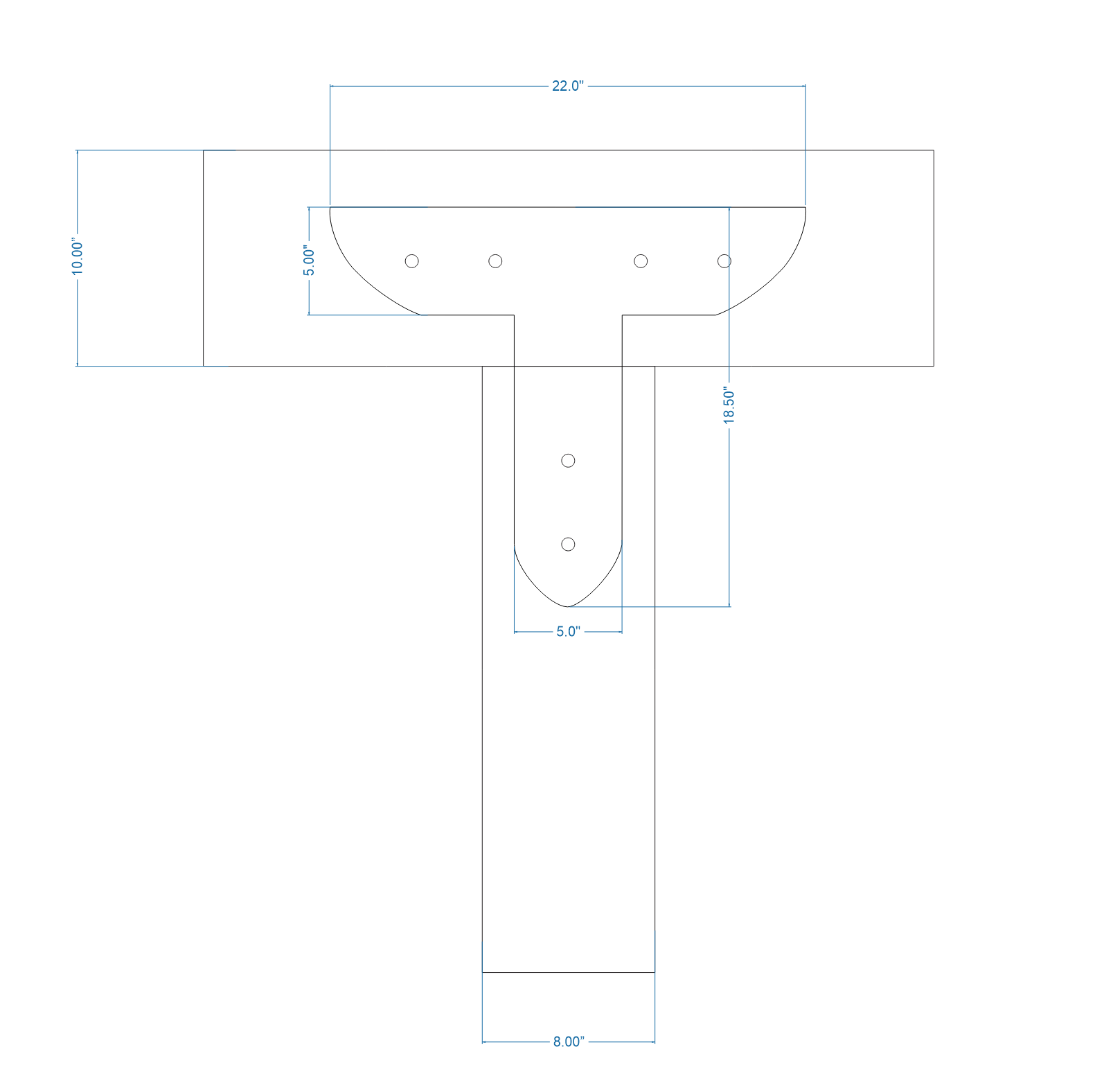 Tuscan Iron T Face Plate