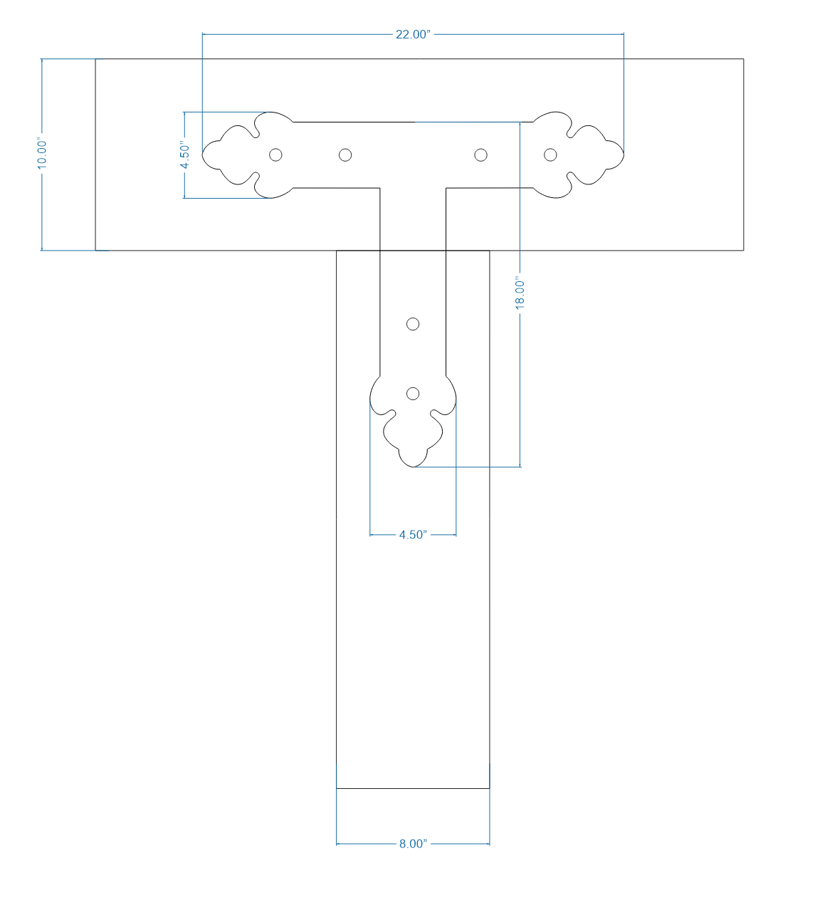 Mediterranean Iron T Face Plate