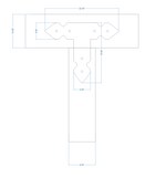 Rustic Iron T Face Plate