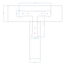 Traditional Tuscan Iron T Face Plate