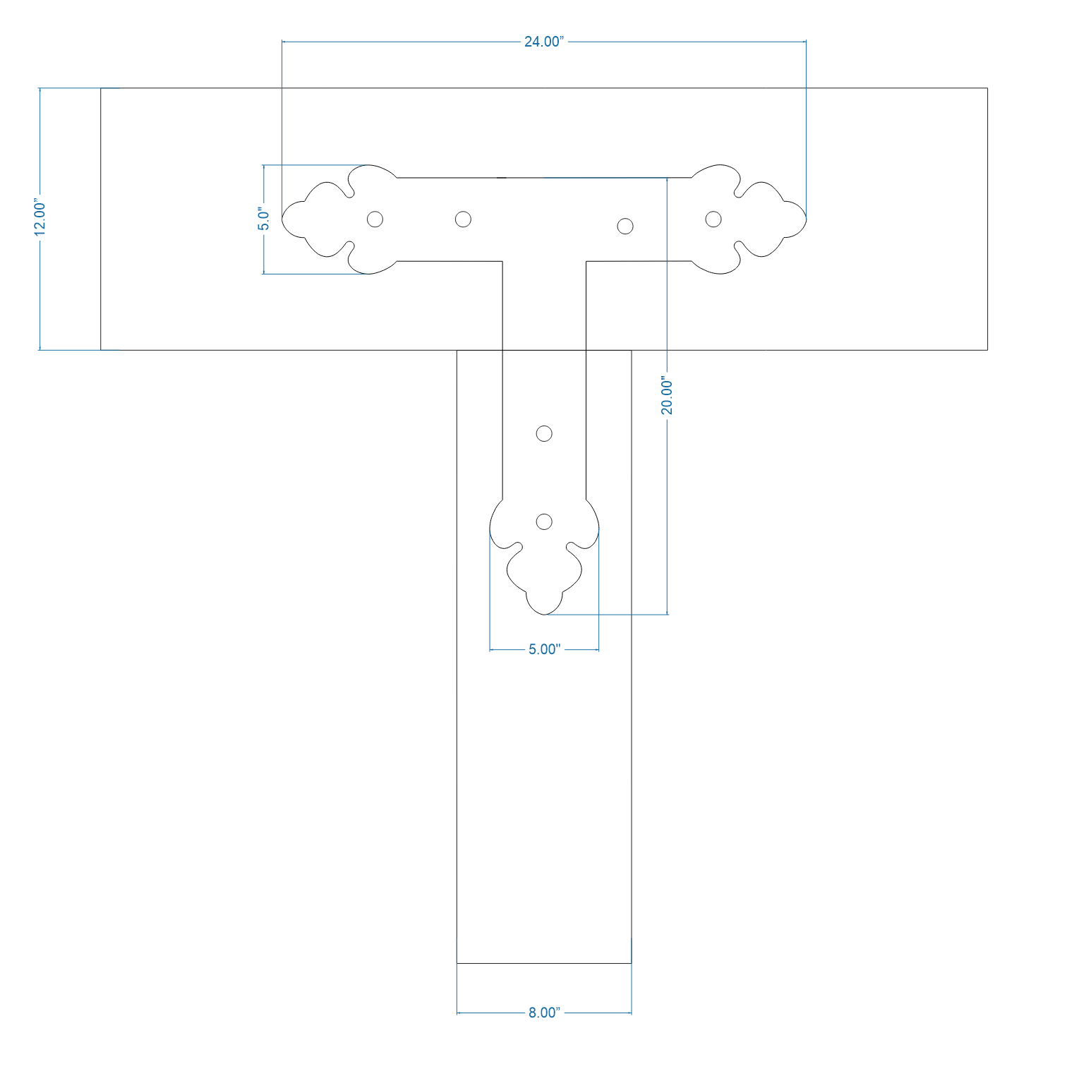 Mediterranean Iron T Face Plate