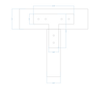 Plain Straight Iron T Face Plate