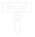 Cottage Iron T Face Plate