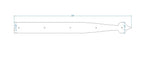 French Country Iron Faux Hinge Strap
