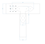 Rustic Iron T Face Plate