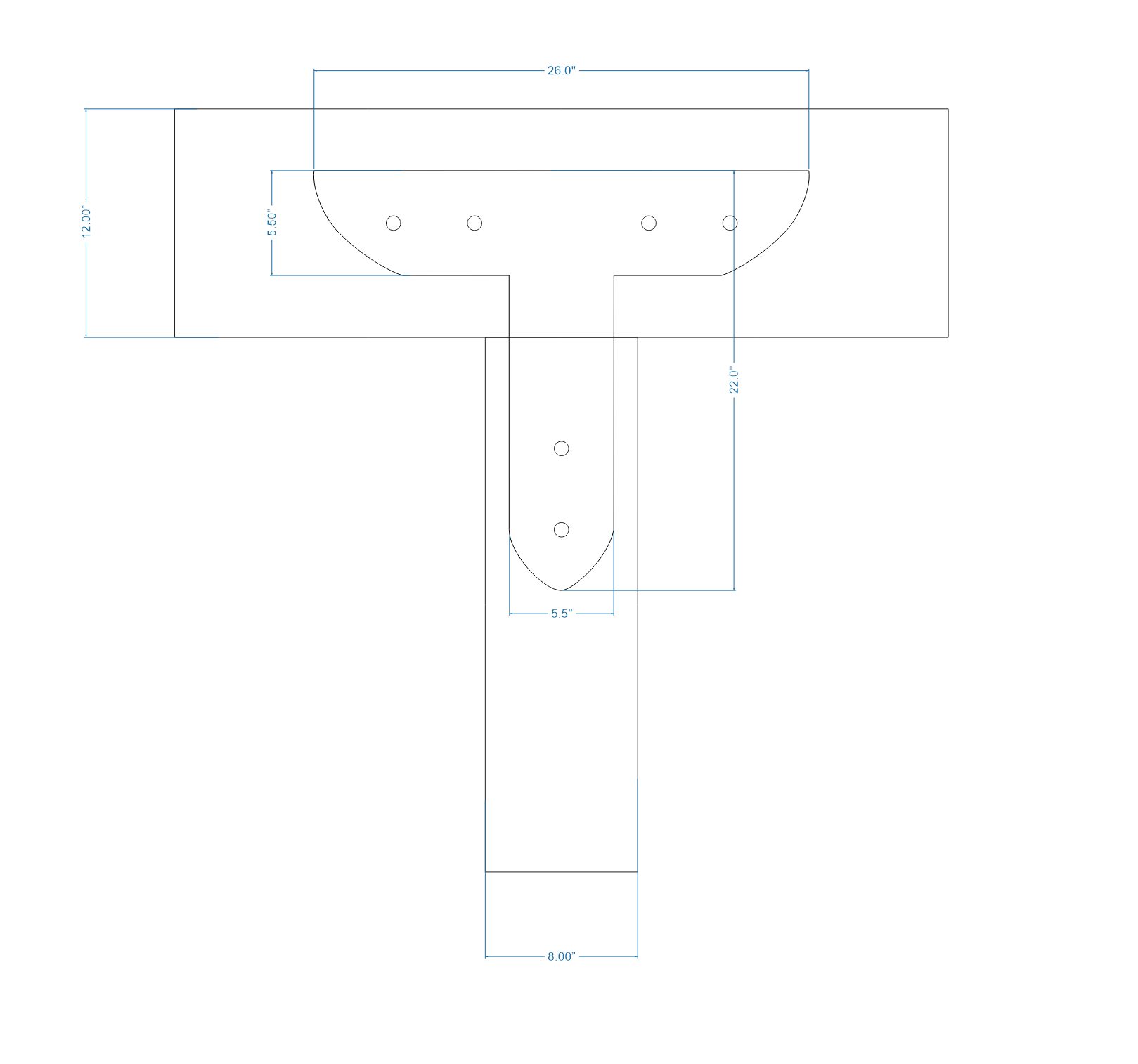 Tuscan Iron T Face Plate