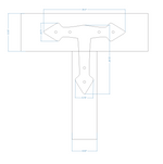 Neo Classical Iron T Face Plate