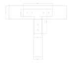 Plain Straight Iron T Face Plate