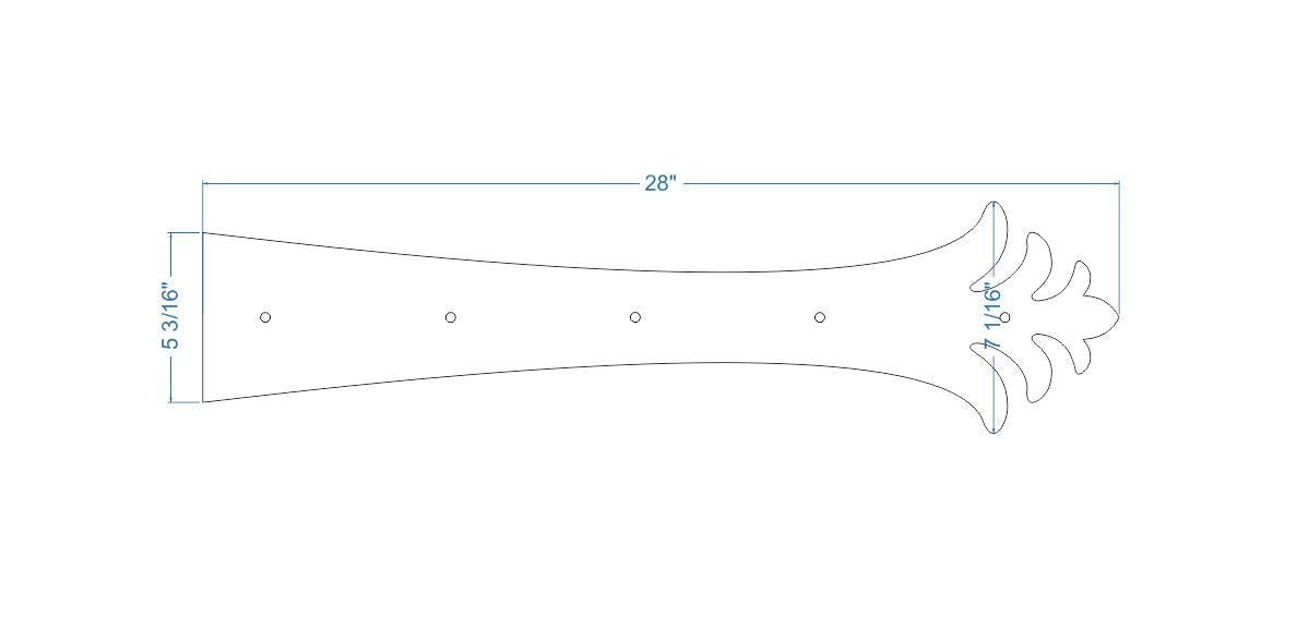 Correa de bisagra de imitación de hierro greco-persa