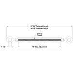 Corps de tendeur 3/4" dia.