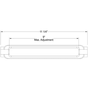 3/4" dia. Turnbuckle Body - Old West Iron