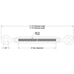 3/8" dia. Eye to Eye Turnbuckles Turnbuckle