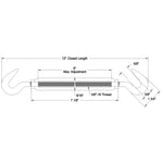 3/8" dia. Hook to Hook Turnbuckles Turnbuckle