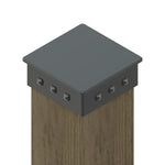 Capuchon de poteau en fer simple