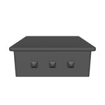 Capuchon de poteau en fer simple